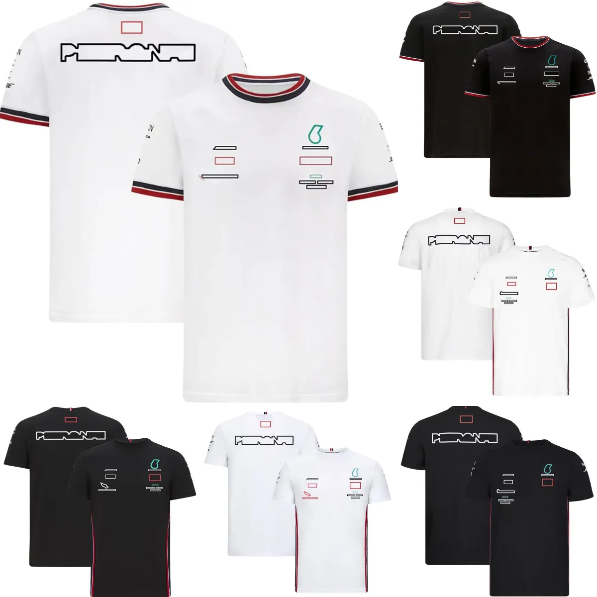 T-shirt F1 Formula 1 gare di gare di t-shirt team a maniche estate in poliestere a secco rapido camicie lo stesso abbigliamento da lavoro per auto in stile personalizzato