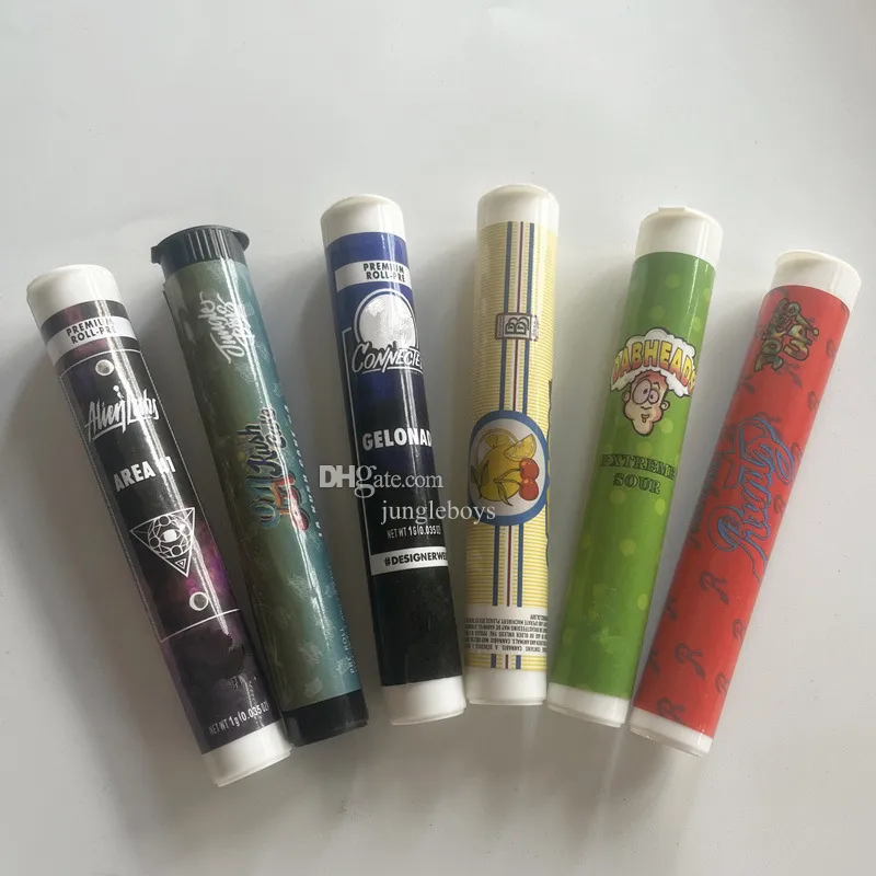 Lege 1G Black Plastic Tubes Backpack Boyz Connected Dadheads Jungle Boys Preroll Grappen omhoog Runty Packaging Packwoods Wax Joint Alien Labs Runtz Tube