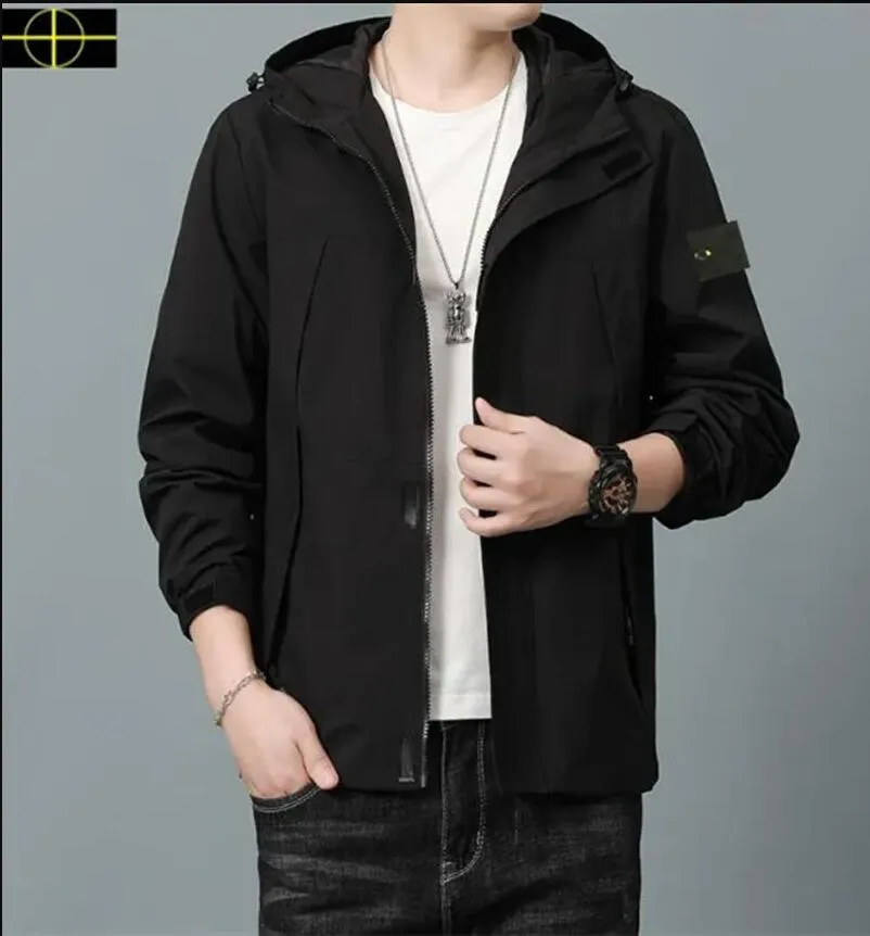 Stone Jacket Island Men Plus Coat Size Jackor Brand Hoodie Women Windbreaker Jackets Ytterkläder Långärmad Autumn Sports Zipper Designer Clothing W49