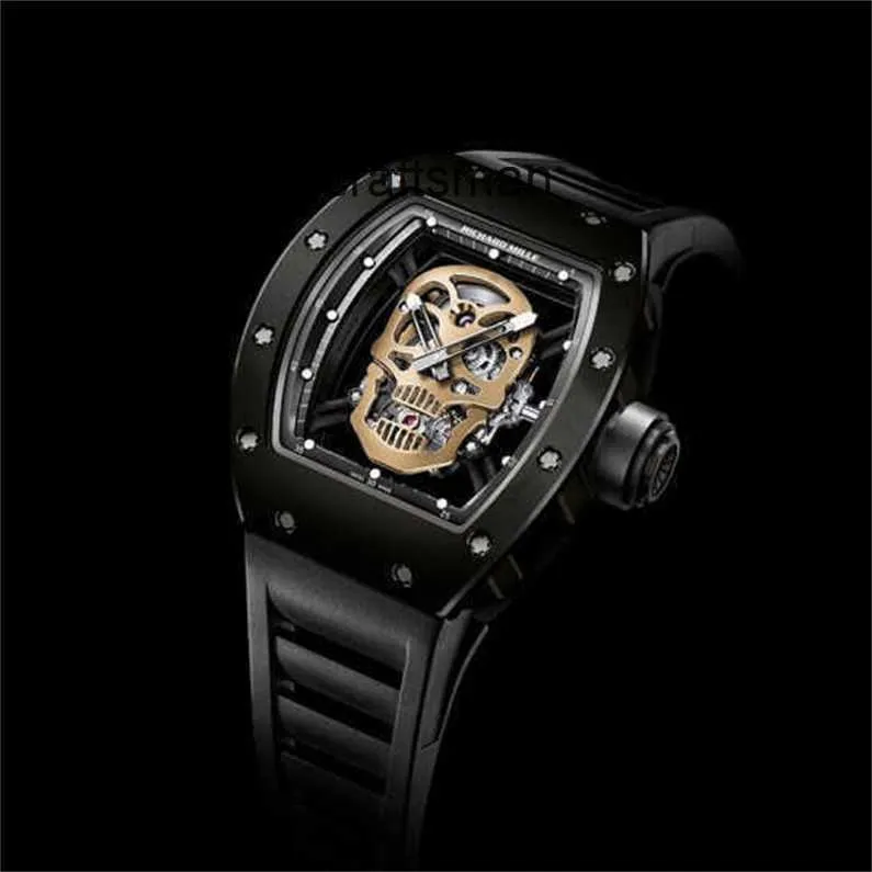 Hommes regardent Montre Tourbillon Top Watch Mouvement du poignet High Moissanite Designer Diamond RM052 Femmes