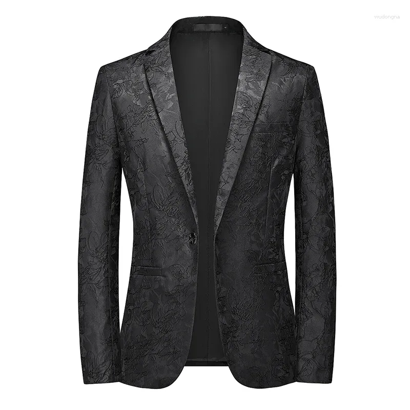 Garnitury męskie moda butikowa butikowa blezer spersonalizowana wzorzystna design suknia wieczorowa garnitur Męski Slim Fit Blazers płaszcz kurtki