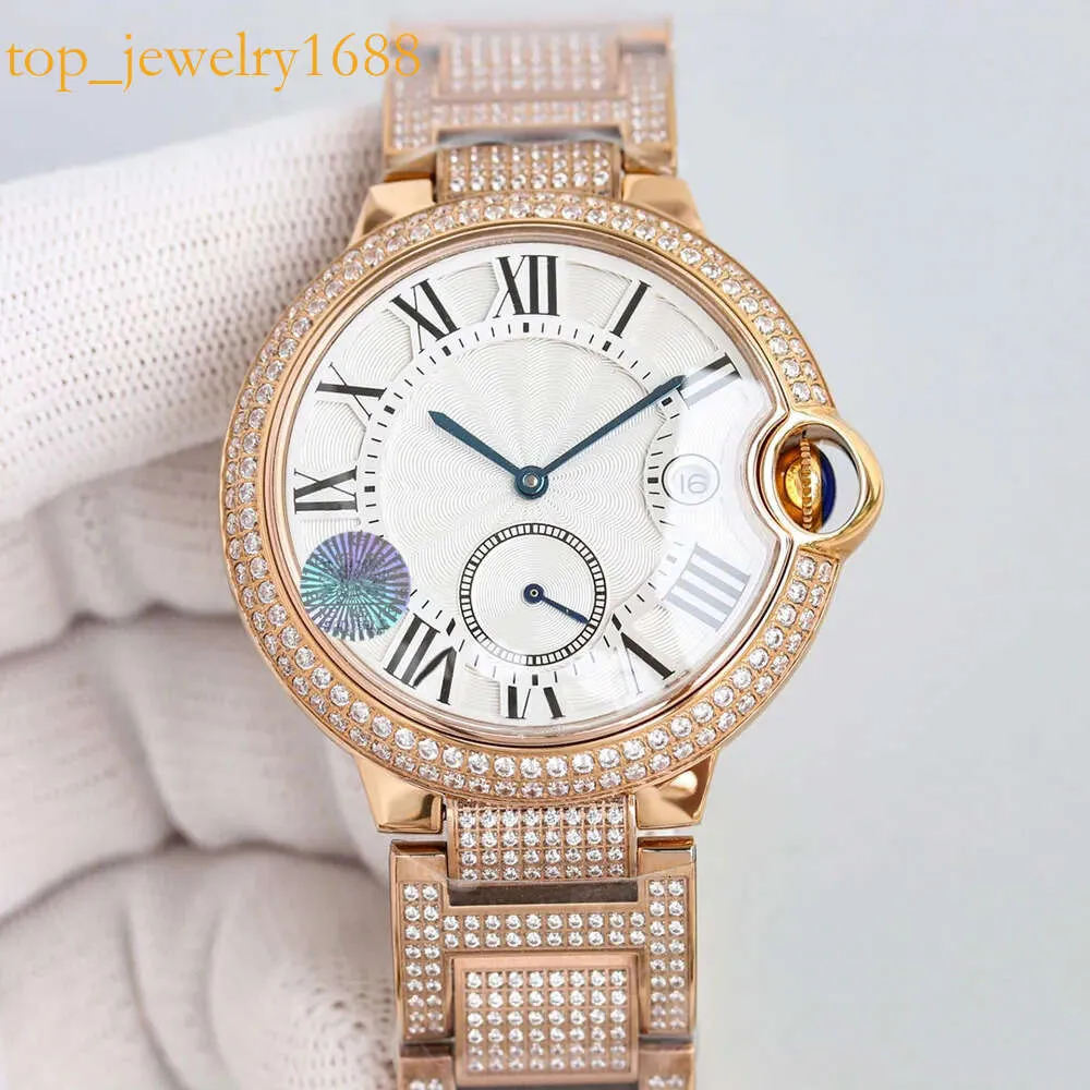 Orologi meccanici automatici da uomo diamanti da uomo da 42 mm in zaffiro donna orologi da polso con braccialetto in acciaio a diamante Montre de Luxe