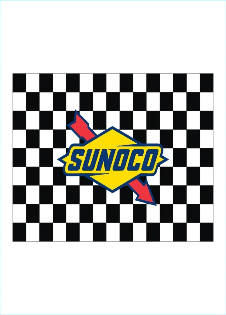 Impressão digital personalizada Bandeiras de 3x5 pés Racing Mahwah Sunoco Cup Series Banner de bandeira xadrez para jogo e decoração1453860