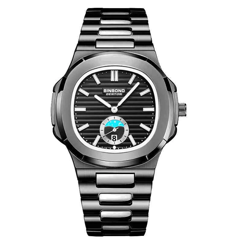 Polshorloges Nieuw horloge Chinachic Men's Classic Business Steel Band Quartz Watch Waterproof Leisure Veelzijdig klein vierkant