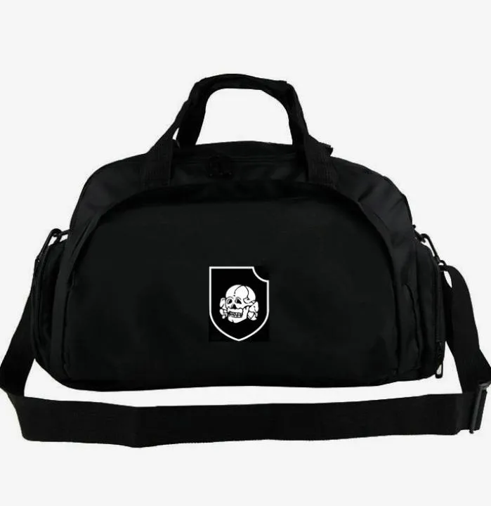 Totenkopf Duffel Bag 3rd SS Panzer Division Army Flag Tote 2 웨이 사용 배낭 배너 수하귀 여행 어깨 더플 스포츠 슬링 팩 6113444