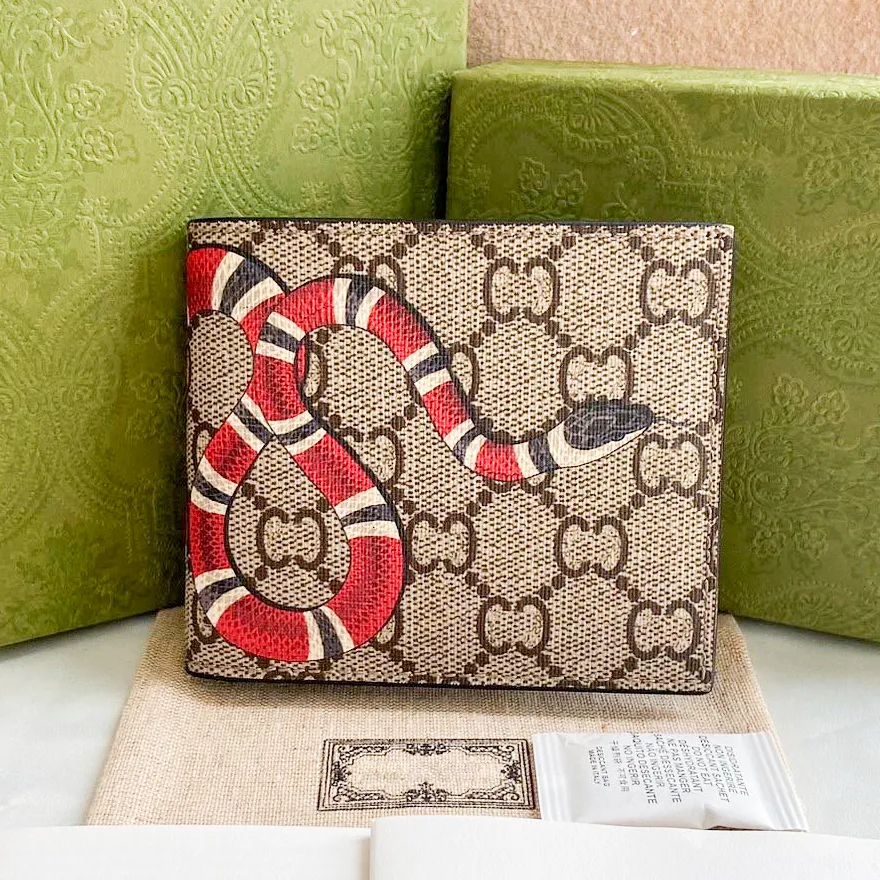 مصمم أزياء MAN KEY Wallet Card حامل Ophidia Womens 7A محفظة الجودة من الجلد الفاخر بطاقة Cardholder Key Coin Coin Pouch مع عملة Box Keychain الذهبية