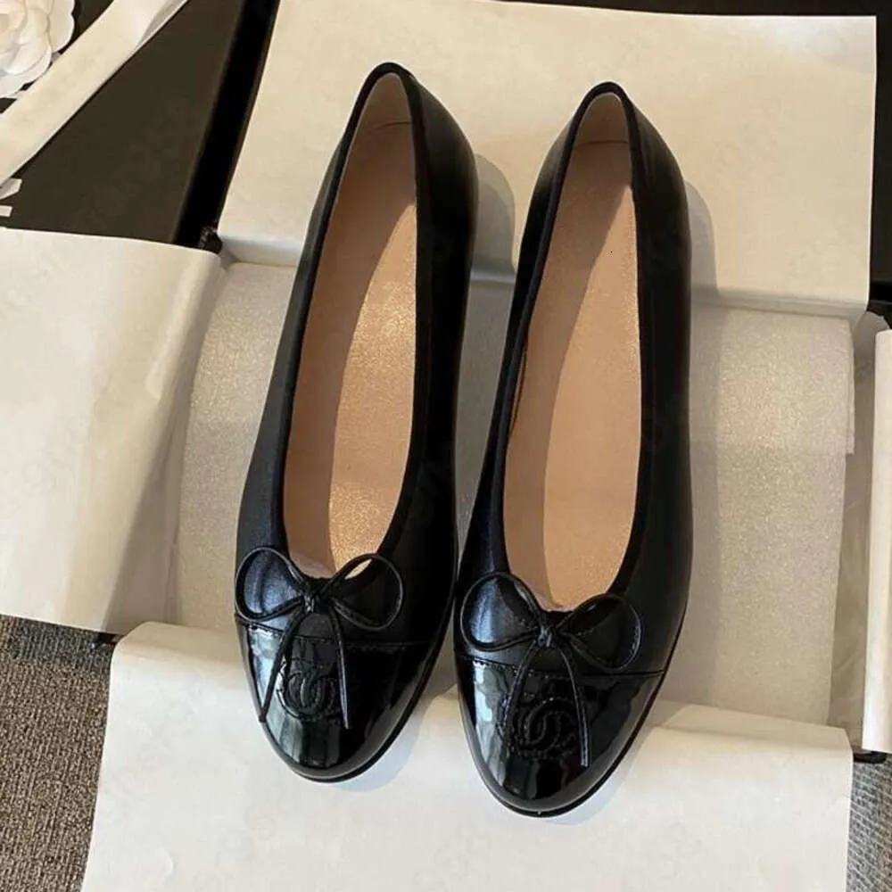 designerska sukienka buty Paris marka luksusowe czarne balet buty buty kobiet