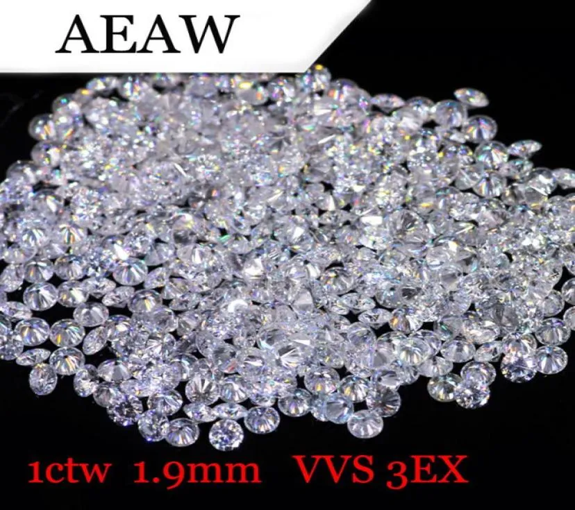 AEAW 19mm Total 1 CTW carat DF Color Certified Lab Grown Moissanite Diamond Loose Bead Test Positive Fine Jewelry9656889