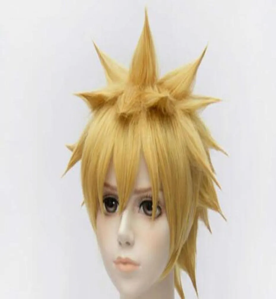 Uzumaki Naruto Kısa Sarışın Moda Cosplay Wig Hair01235674213