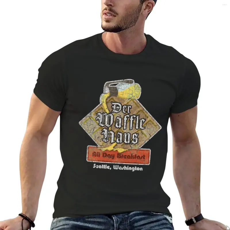 Camiseta Polos der Waffle para hombres Blacks Lindo ropa de ropa de la telar