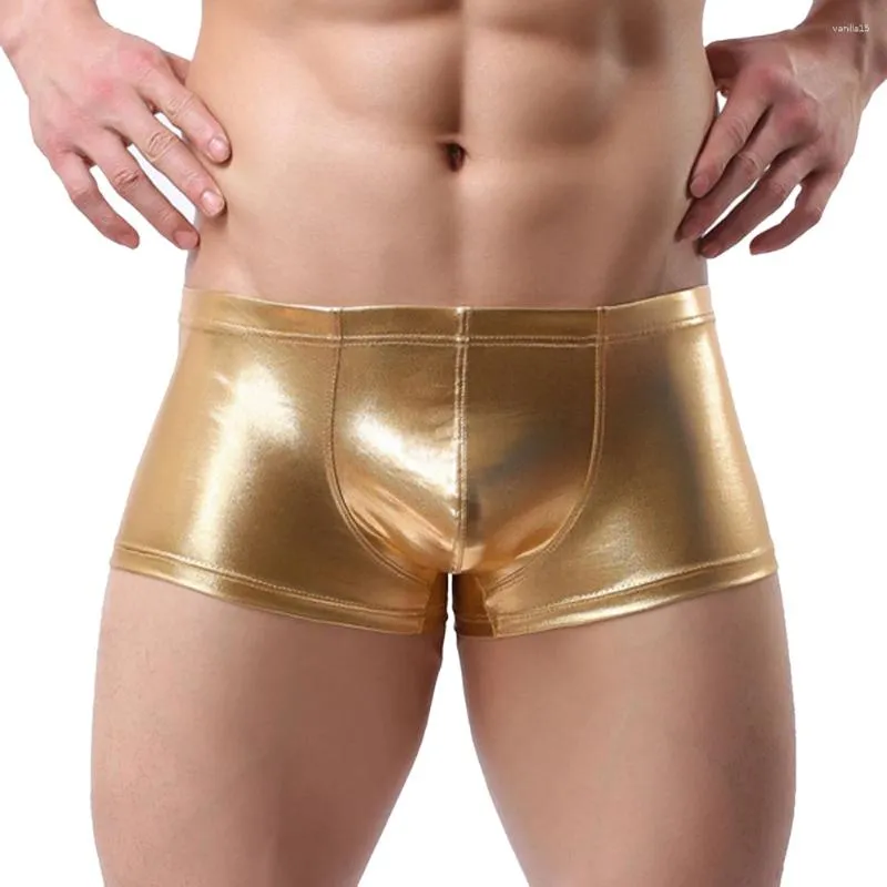 MUITO PANTES MENINO MENINO CORTER DO BOBILIDADE DO MENINO 2024 Couro de patente masculino com calcinha de anel boxers fit slim fit