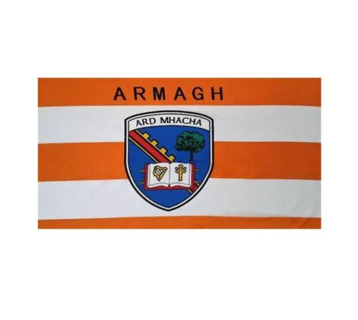 Banner Armagh du comté d'Irlande 3x5ft 90x150cm Double Coux Flag Festival Party Gift 100d Polyester intérieur extérieur imprimé SE3105494