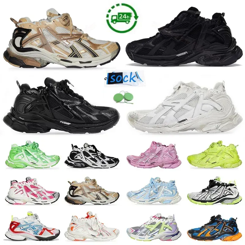 2024 Runner 7.0 Men Vrouwen Casual schoenen Zen Sense Trainers Sneaker Track 7 Top Kwaliteit Triple Black Wit Pink Blue Bury Deconstructie Men Trainer Sport Sneakers