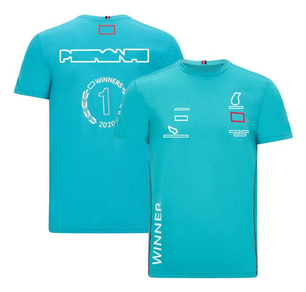 T-shirts masculins F1 Champions du monde T-shirt Formule 1 Racing Gagnant de la course à manches courtes T-shirt Fans de pilotes T-shirts T-shirts Équipe Uniforme Jersey Tops Unisexe Rd7z