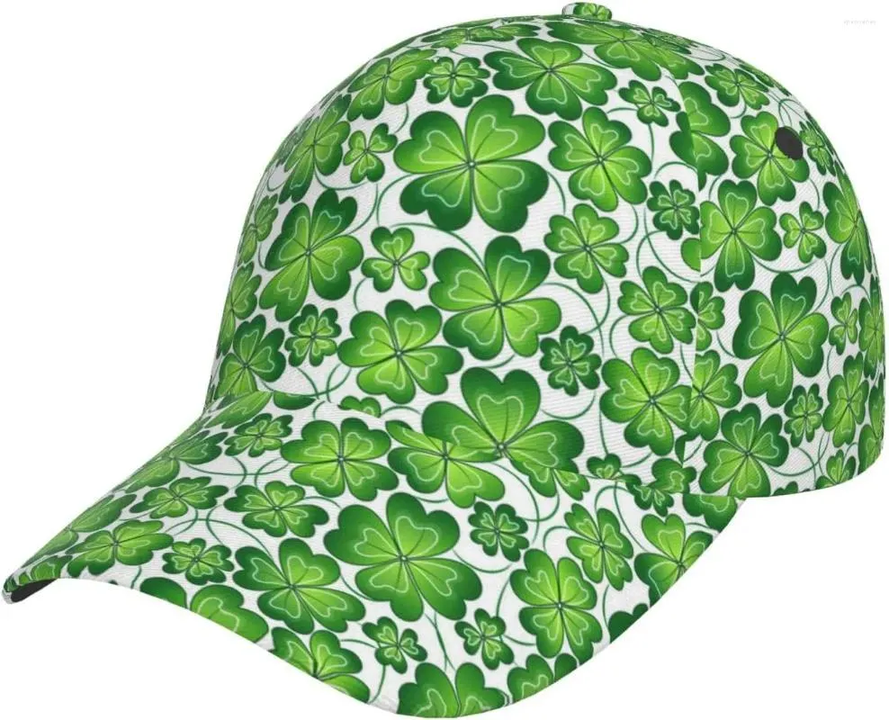 Ball Caps volwassen Shamrock St. Patrick's Day Baseball Hat voor mannen vrouwen grappige verstelbare groene klaverpet