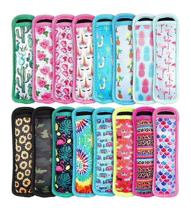 Ice Cream Tools Insulator Sleeves Reusable Neoprene zer Pops Holders Antizing Sleeve Popsicle Holder Bags Multipattern Ic4865115