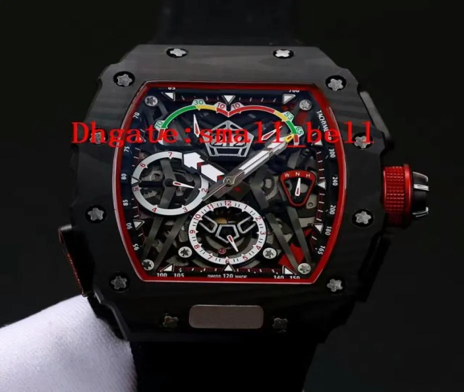 JJ Factory Direct Nouveaux produits Titanium Carbon Fibre Men039s Watch CT Automatic Mécanical Men039s 43 mm Tape 5003 Tourbill8426014