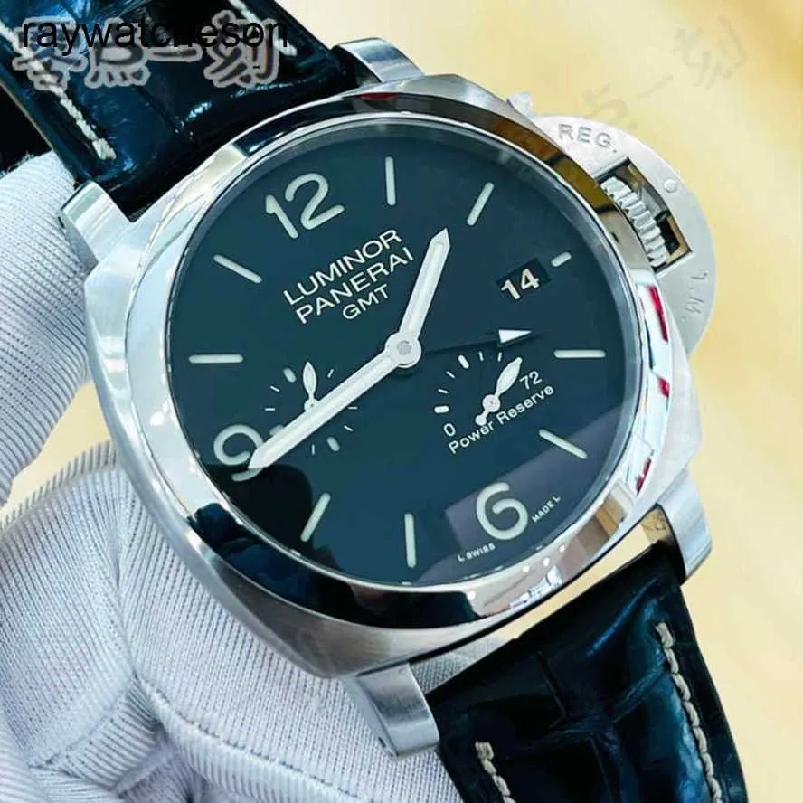 Panerai Luminor Watch Swiss vs Factory Top Caffence Automatic Mens Mens Dual часовой пояс динамический хранение механическое PAM00321