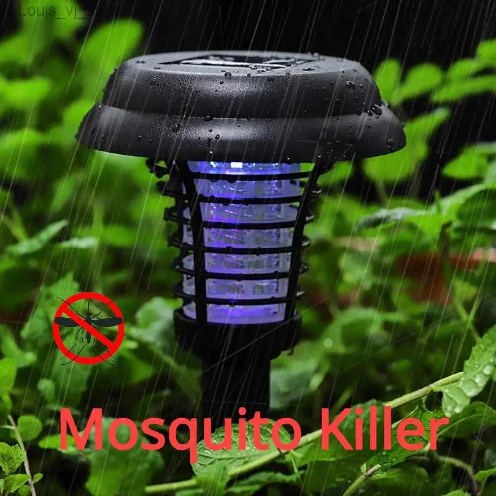 Mosquito Killer Lamps Creative Solar Mosquito Killer Lamp Garden Decoration Lampe Solar LED Garden Mosquito Repulsion YQ240417