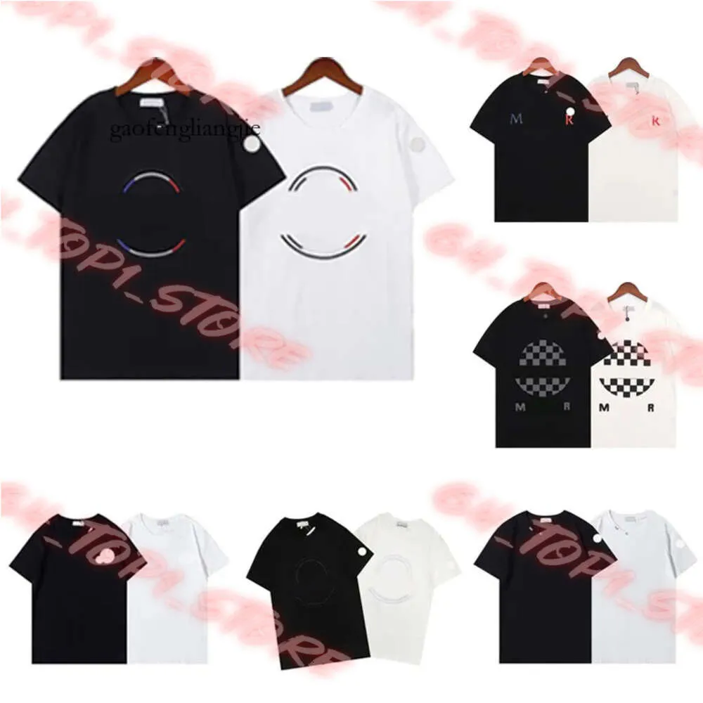 Herren Basic T Shirt Womens Designer Doppelgestickte Abzeichen T -Shirts Männer grafische Tees Sommer T -Shirt 544