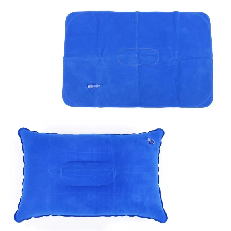 Portátil Ultralight Inflable PVC Nylon Air Almofadas Camping Sleep Cushion Viagem Caminhando de praia Plane