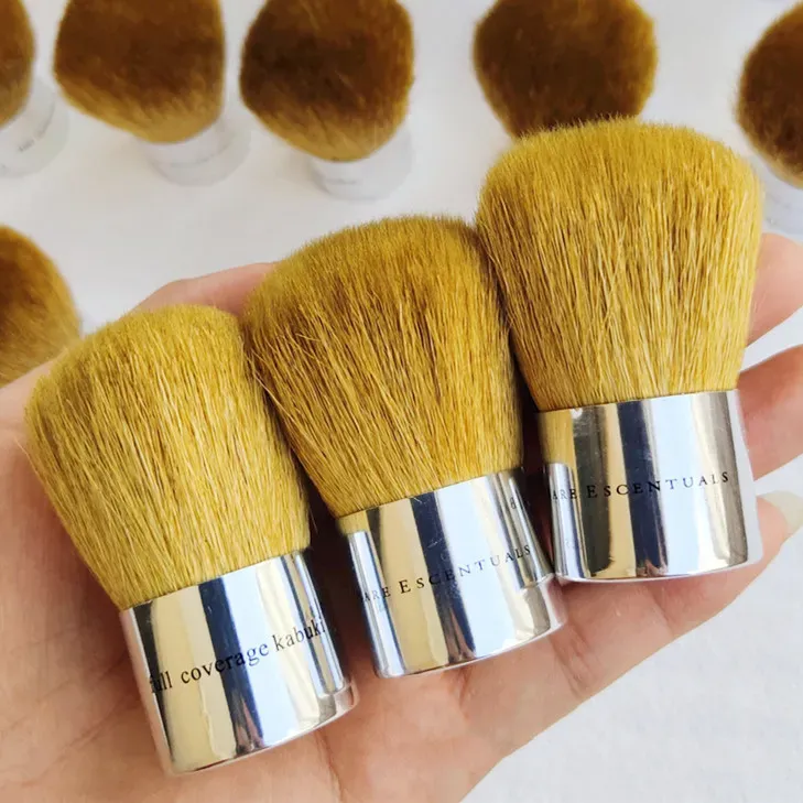 id Escentuals Makeup Brush Full Coverage Kabuki Brush Goat Bristles Powder Blush Contour Cosmetic Beauty Tool