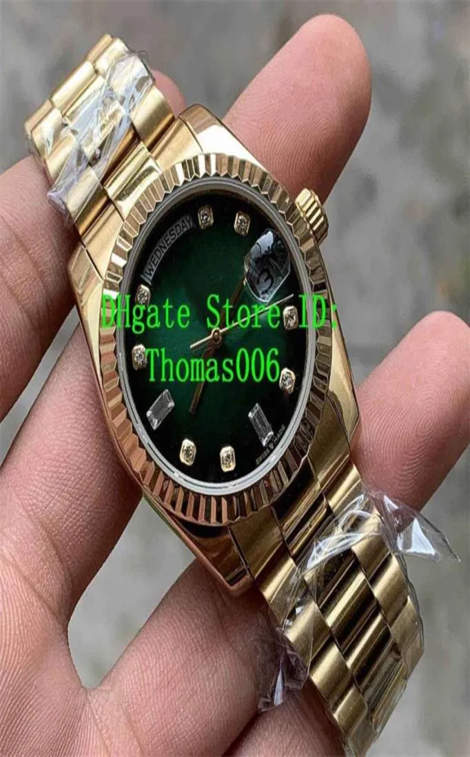 2019 Nouvelles montres unisexes de vente 36 mm 128235 118235 128238 DATE JOUR Président 18K Rose Gold Diamond Asian 2813 Mouvement automatique5082107