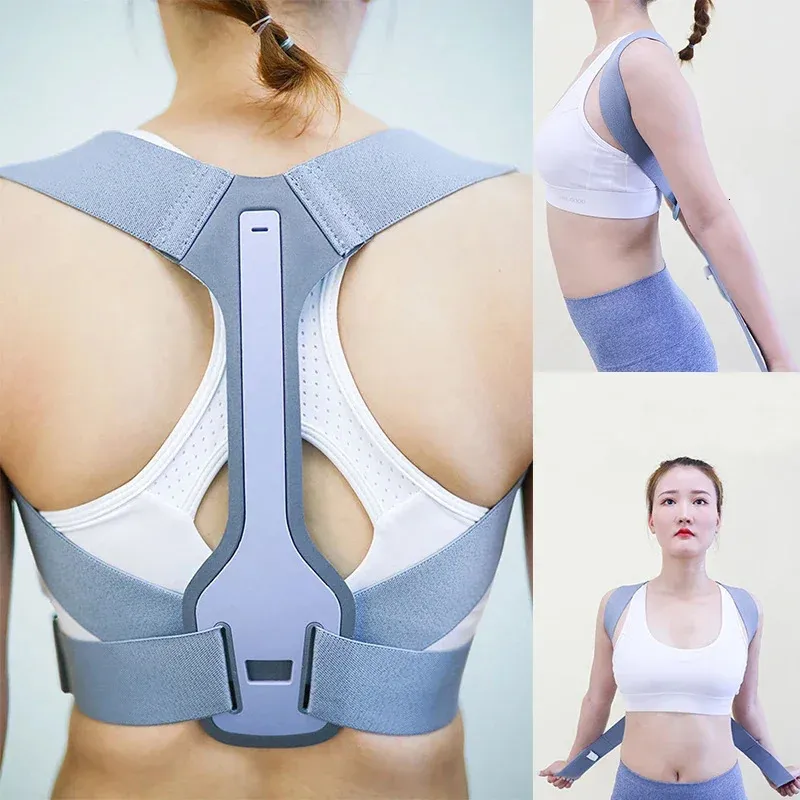 Adjustable Back Shoulder Posture Corrector Belt Clavicle Spine Support Brace Reshape Body Health Fixer Tape corrector de postura 240417