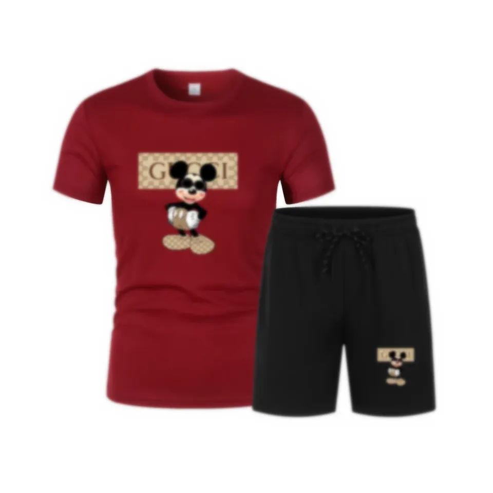 2024 magliette da maschera da maschile da uomo SET SET LUXI MASCHIO SPORT SPORT SPORTS COTH SIMS EVERS Wear T-Shirt Sport a maniche corte a due pezzi.