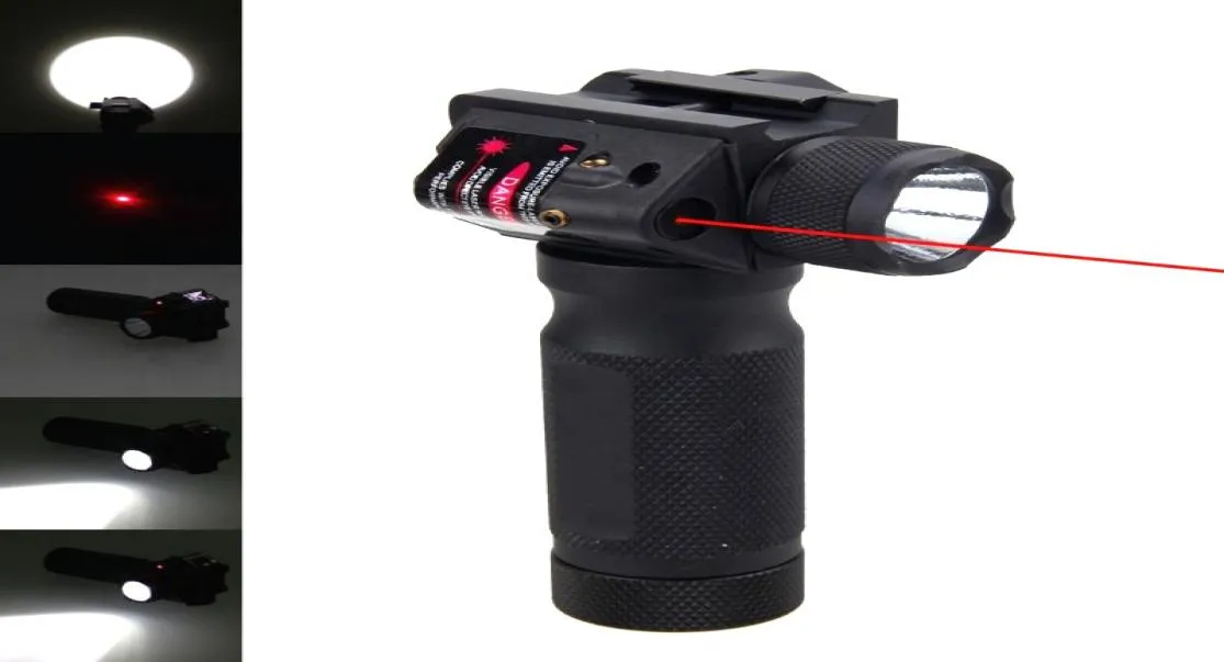 Kırmızı nokta lazer görüşü taktik avcılık led el feneri kırmızı lazer combo görüş taktik tabanca torçu 20 mm dokumacı rayları1698322