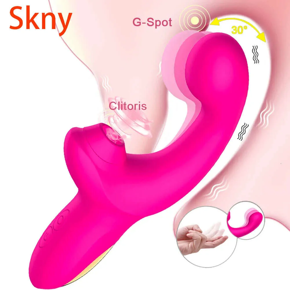 Kraftfull G Spot Vibrator 20 Hastigheter Klitoris suger vakuumstimulator Dildo Kvinnlig Masturbator Finger Massager Sexig leksak för kvinnor