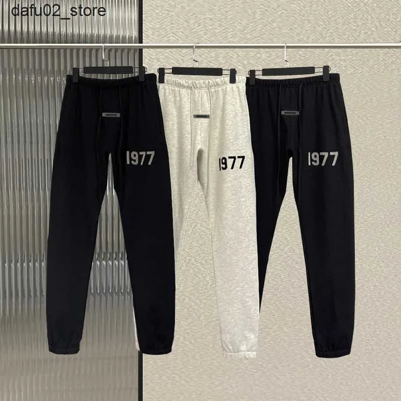 Men's Pants New mens sports pants long pants jogging pants 100% cotton hip-hop loose unisex sports pants Q240417