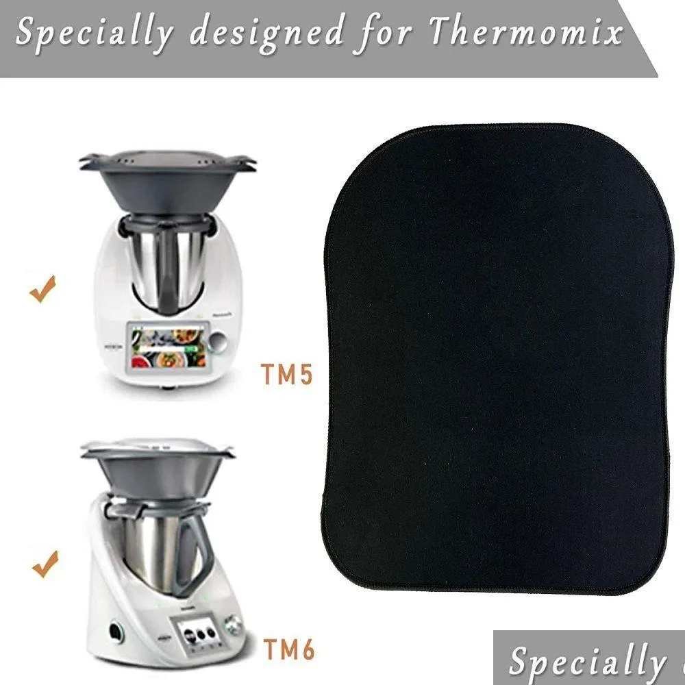 Andere Küchenwerkzeuge Thermomix TM5 TM6 TM21 TM31 Schiebebad -Anti -Accessoires Clean Mobile Table Stand Mixer Cooker Matten Y230922 D OTK3X