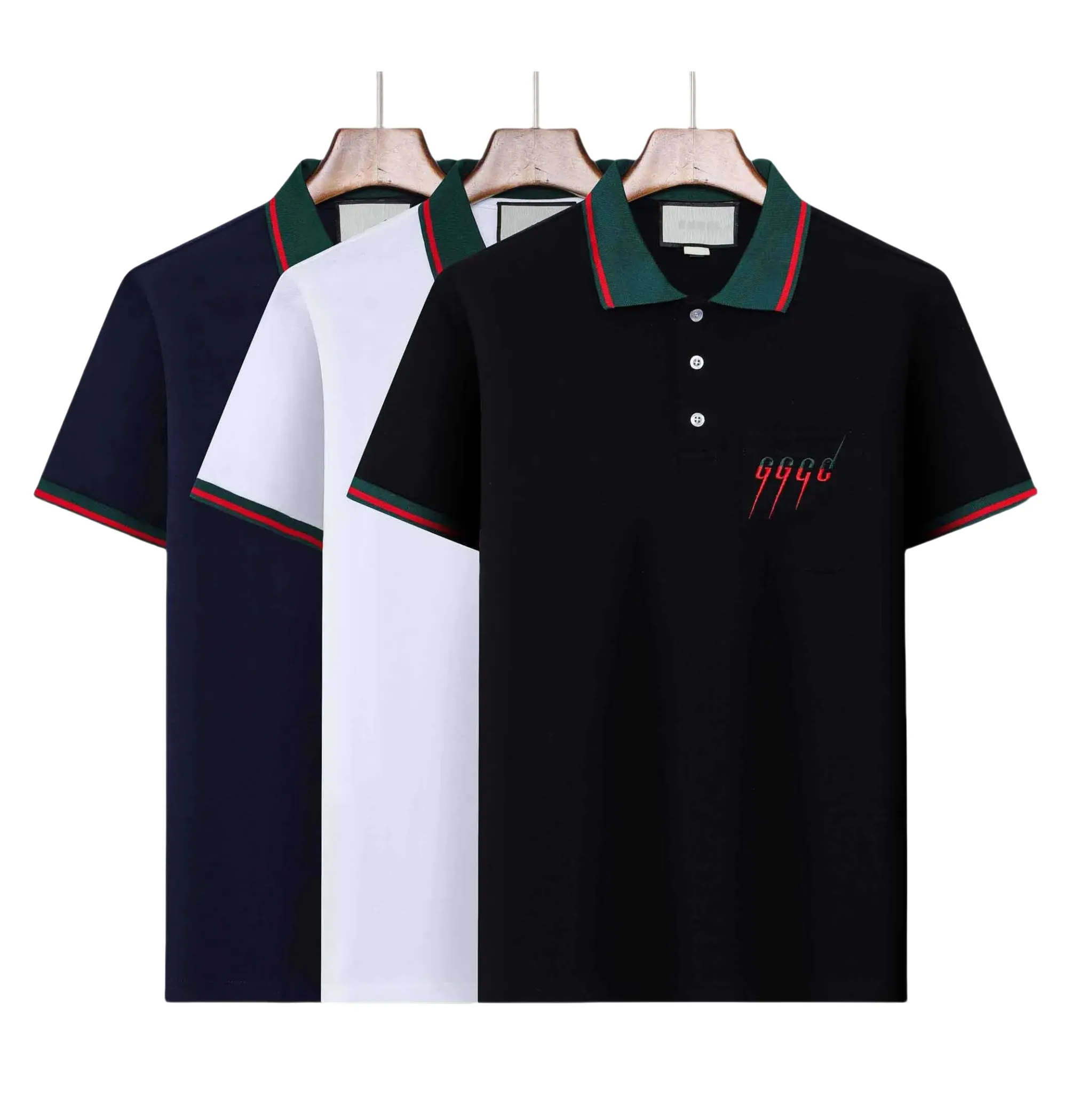 2024 Designer heren poloshirt casual korte mode afdrukken losse polo kraag korte mouwen heren t-shirt m-3xl