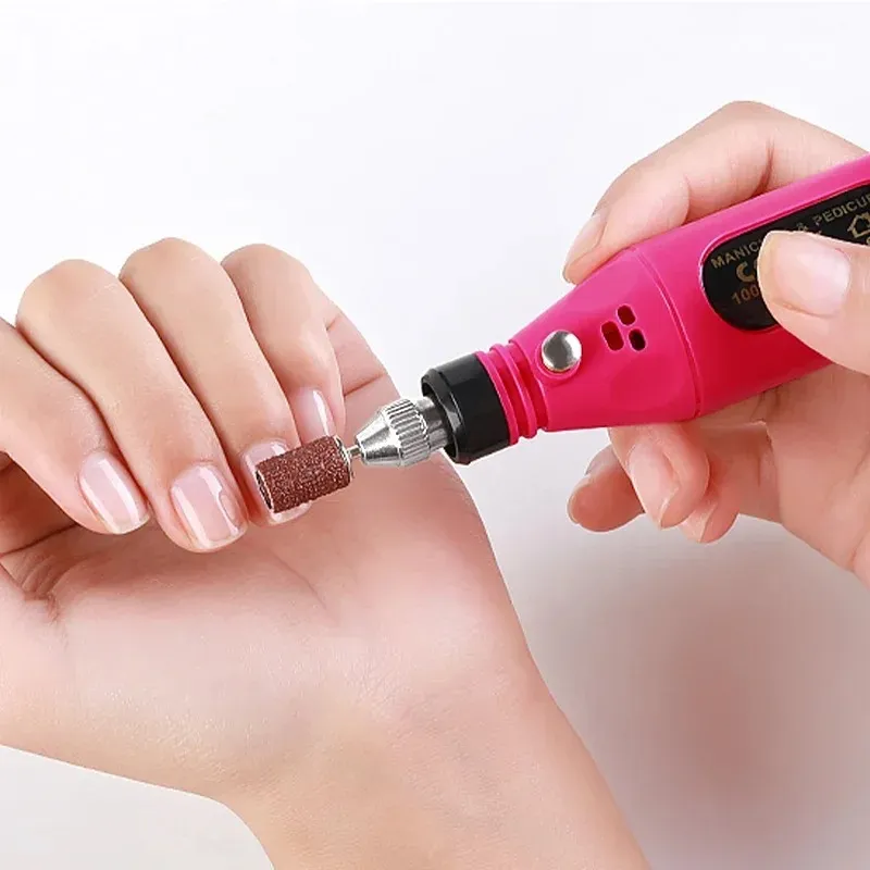 Professionell elektrisk nagelborrmaskin Nagelfiler Pen Pedicure 6 bitar MillinguV LED Gel Polish Remover Nail Art Manicure Tool