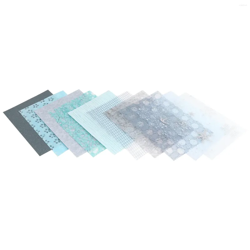 Opslagflessen 1 zak met gestructureerde handgemaakte papierbladen Decoratief plakboek