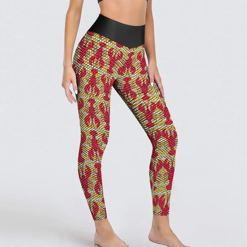 Leggings pour femmes homards rouges pantalons de yoga sexy design à imprimé animal