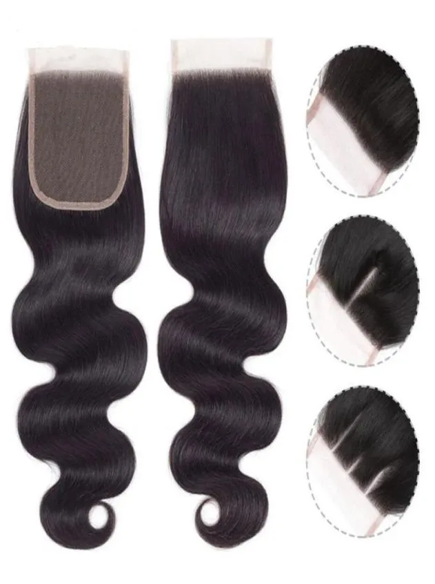 Top Grade My Queen Brazlian Human Hair 44 Swiss HD Lace Fermeure Body Body Wave With Baby Hair47490149147109