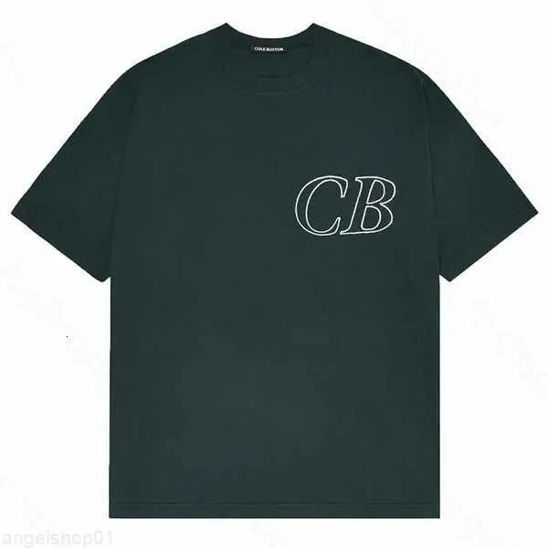 Mens T-shirts Cole Buxton Summer Spring Loose Green Grey White Black T Shirt Men Women High Quality Classic Slagord Print Top Tee With Tag CB 91V0s