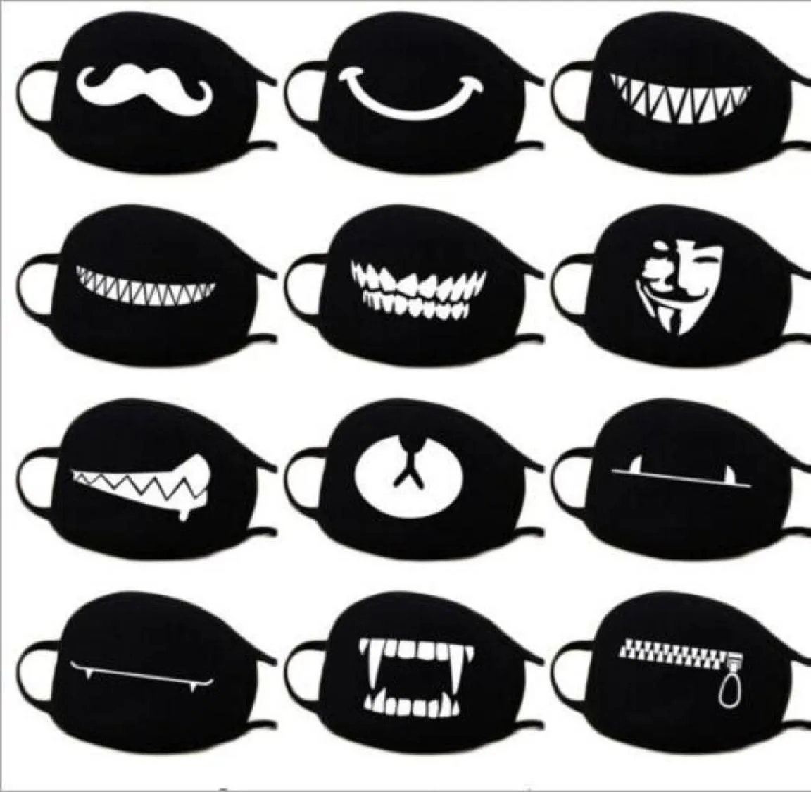 Cotton Dammtät mun ansiktsmask Anime Cartoon Lucky Bear Women Men Muffle Face Mouth Masks GB8872826614