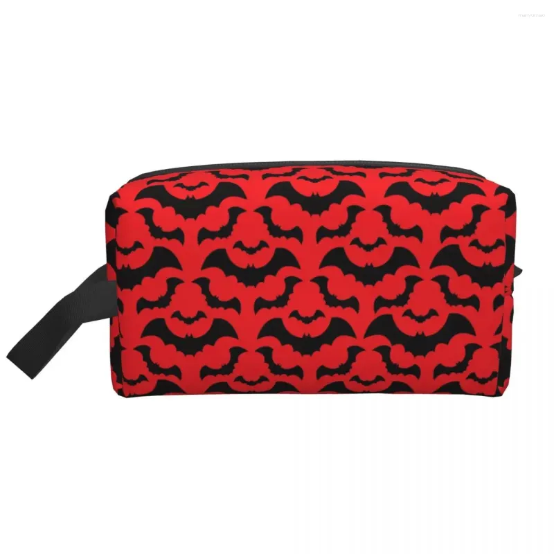 Stume da stoccaggio personalizzati di pipistrelli da stregone personalizzati sacchetti cosmetici da donna Ghost Halloween trucco da toeletta organizzatore ladies beauty dopp kit