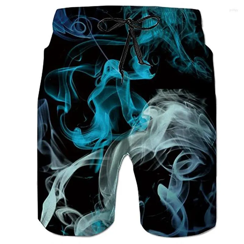 Short masculin sport décontracté pantalon lâche cordon 3D motif imprimé extérieur week-end street plage mode p