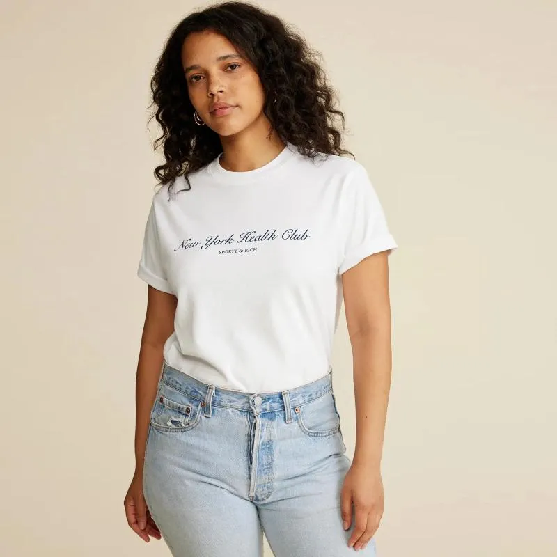여자 T 셔츠 2024 미국 조수 브랜드 편지 인쇄 티셔츠 여자 패션 O Collar Street Wear 캐주얼 여성 Y2K Top