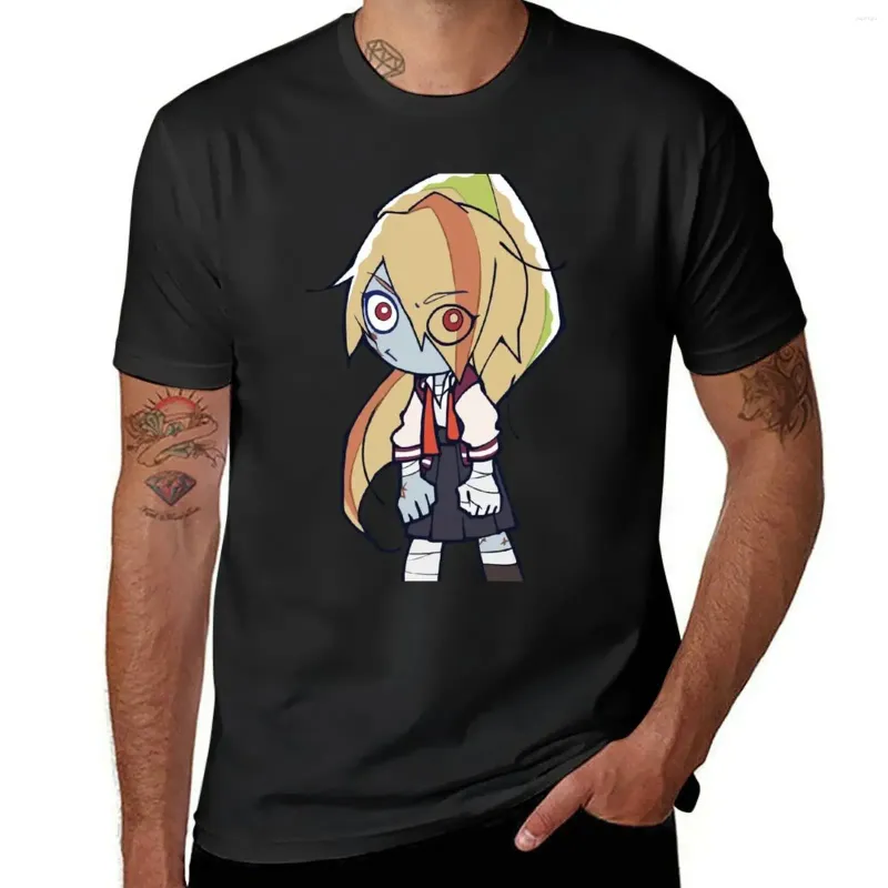 Heren Polos Saki Zombie Chibi T-shirt Sweat Customs Grappig t shirts voor mannen