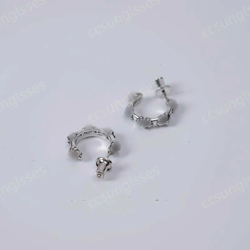 Boucles de marques de luxe Chromees Boucles d'oreilles coeurs Chromees Boucles d'oreilles pour femmes croix Jewerlry Old Mens Womens Earclasps Fashion Heart Ring Girl Girl Earp