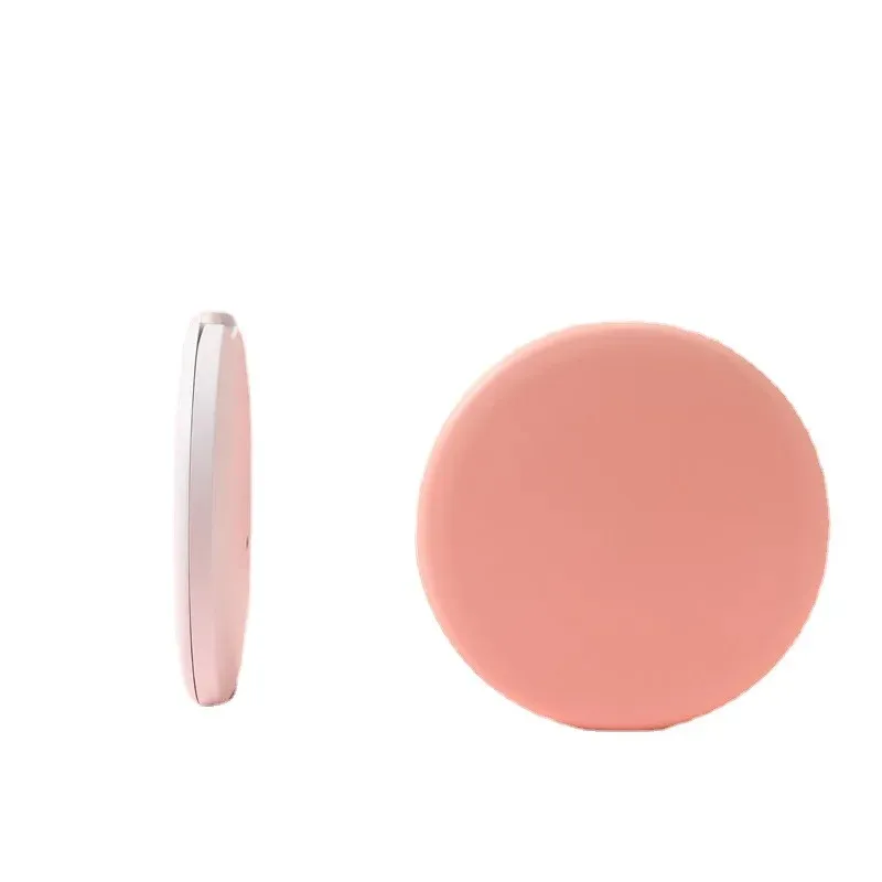 2024 personalizados pequenos cosméticos LED 2 lateral maquiagem compacta espelho de bolso compacto Mulheres Efeito luminoso Mini espelho branco rosa 1. Para