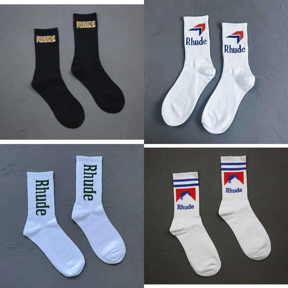 Hommes chaussettes de rhude concepteurs de haute qualité coton pur confort marque représentative de déodorisation absorber la sueur