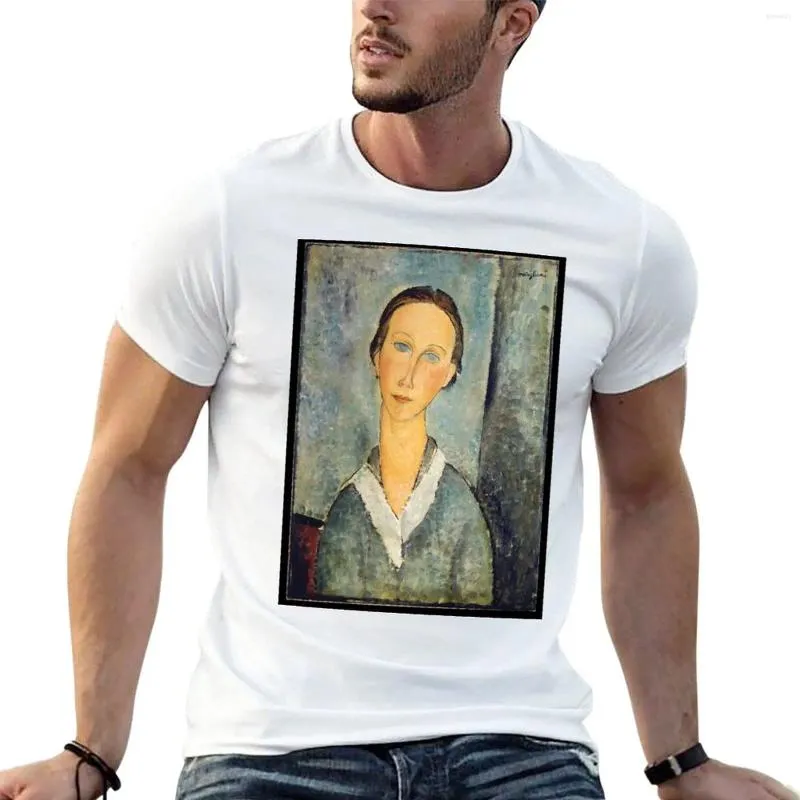 Polos Amedeo Modigliani para hombres.Chica en una blusa de marinero 1918. Camiseta camisa de sudor Camisetas para hombres