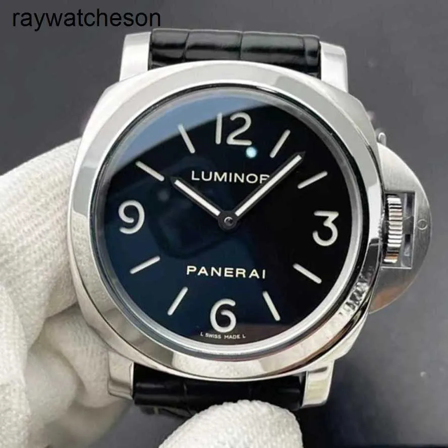 Panerai Luminor Watch Swiss vs Factory Top Quality Automatic A New Panahai 44mm offentligt pris på 43000 Yuan Manual Mechanical Armtwatch för män PAM 00112