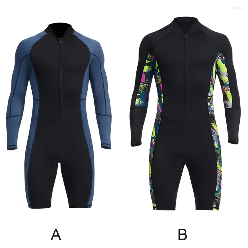 Kvinnors badkläder män Wetsuit Sporting Fitings vattensportervaror sport levererar simning plagg manlig våt kostymer för mörkblå m